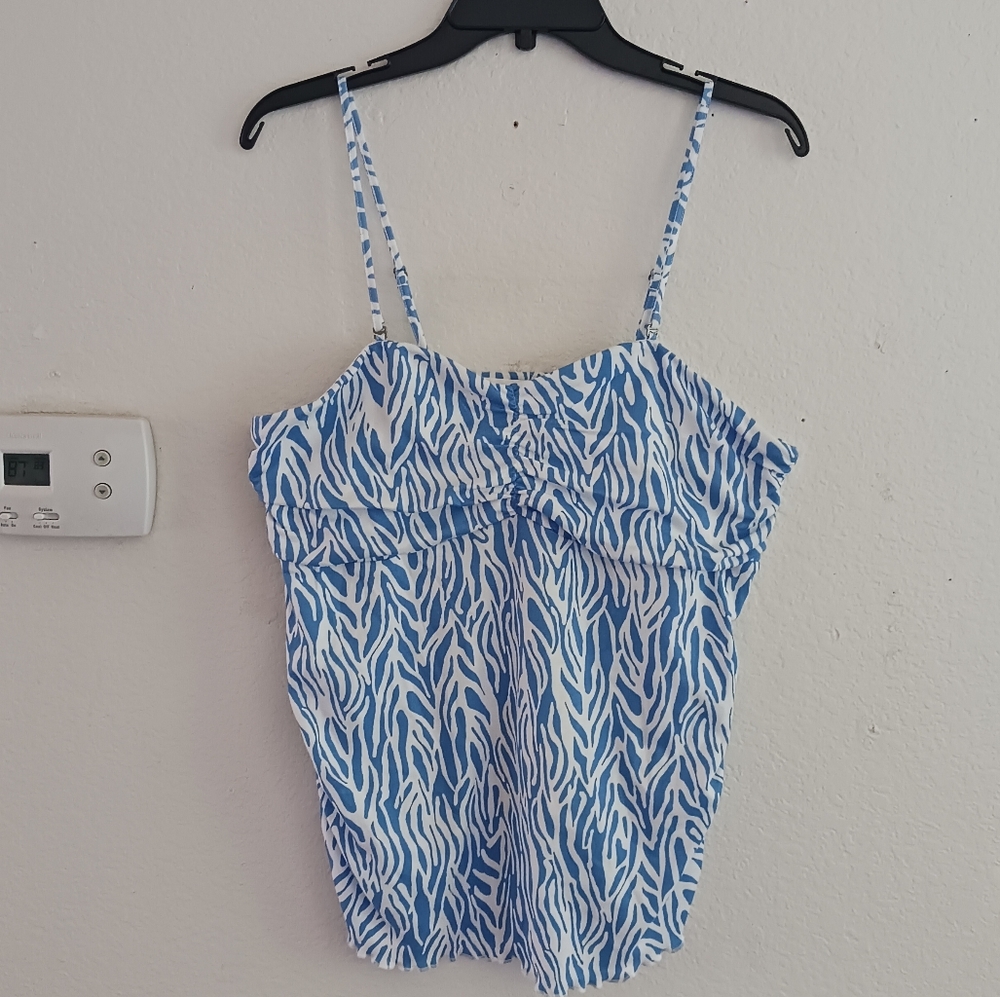 Diane Von Furstenberg Ruched Sea Twig‎ Tube Top